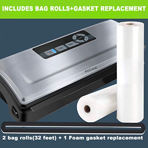Potane Vacuum Sealer Machine, 85kPa Pro Vacuum Food Sealer, 8-in-1...