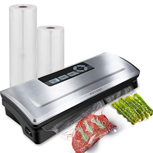 Potane Vacuum Sealer Machine, 85kPa Pro Vacuum Food Sealer, 8-in-1...