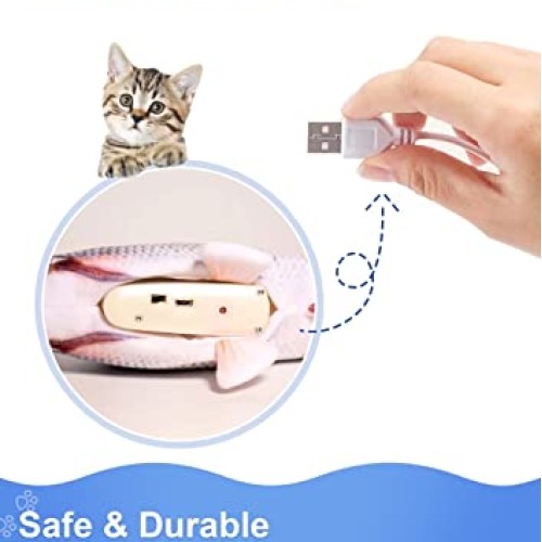 Potaroma Cat Toys Flopping Fish with SilverVine and Catnip, 2022 U...