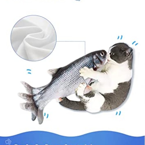Potaroma Cat Toys Flopping Fish with SilverVine and Catnip, 2022 U...