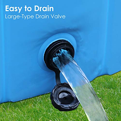 POTBY Foldable Pet Swimming Pool, Portable Collapsible Dog Bathing...
