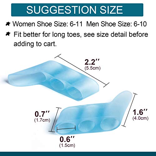 Povihome 10 Pack Pinky Toe Separator and Protectors, Toe Separator...