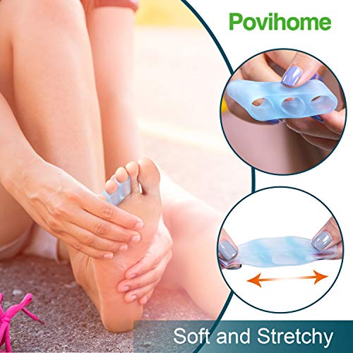 Povihome 10 Pack Pinky Toe Separator and Protectors, Toe Separator...