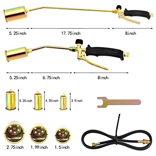 Propane Torch Weed Burner & Ice Snow Melter, Burner Torch Kit for ...