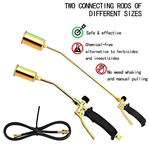Propane Torch Weed Burner & Ice Snow Melter, Burner Torch Kit for ...