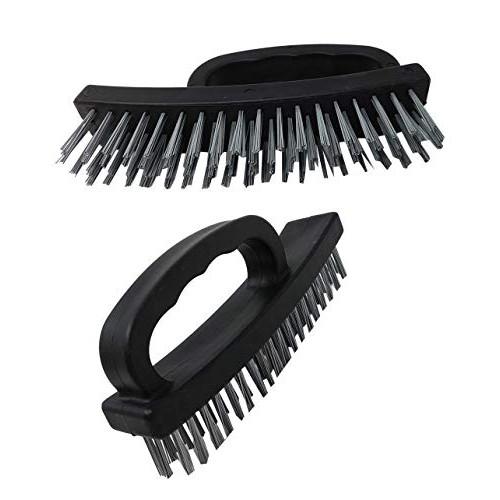 Wire Scratch Brush 2 Pack 6.5 “ Durable Stainless Steel Comforta...