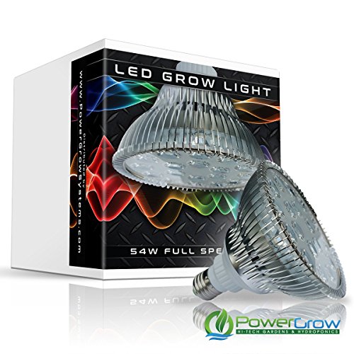 LED Grow Light - 54W Full Spectrum Bulb + UV & IR