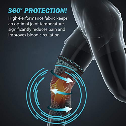 POWERLIX Compression Knee Sleeve - Best Knee Brace for Men & Women...