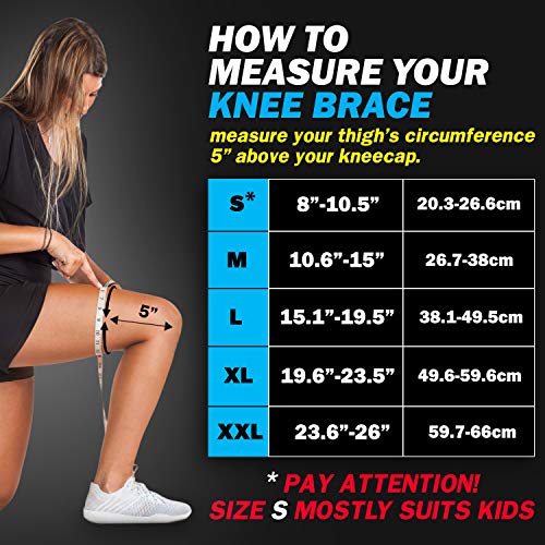 POWERLIX Compression Knee Sleeve - Best Knee Brace for Men & Women...