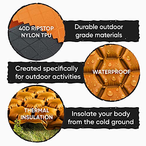 POWERLIX Sleeping Pad – Ultralight Inflatable Sleeping Mat, Ultima...