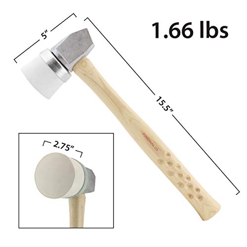 Powernail Ultra-Light White Rubber Flooring Mallet