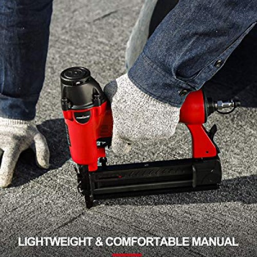 POWERSMART Brad Nailer, Pneumatic 2-in-1 Brad Nailer 18-Gauge Comp...