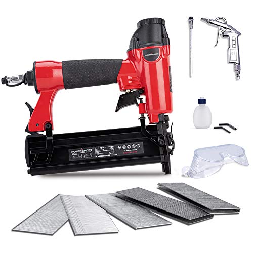 POWERSMART Brad Nailer, Pneumatic 2-in-1 Brad Nailer 18-Gauge Comp...