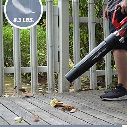 PowerSmart Leaf Blower, 20V MAX Lithium 350CFM Cordless Leaf Blowe...