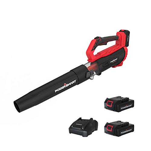 PowerSmart Leaf Blower, 20V MAX Lithium 350CFM Cordless Leaf Blowe...