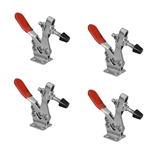 POWERTEC 20326 Quick Release Horizontal Toggle Clamp w Rubber Pres...