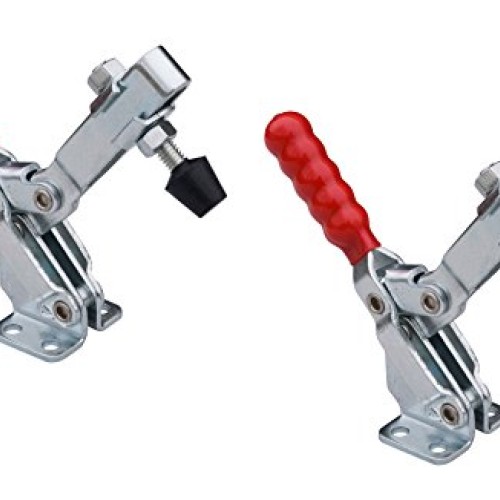 POWERTEC 20335 Quick Release Toggle Clamp Vertical w Rubber Pres...