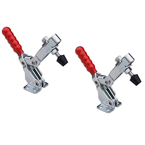 POWERTEC 20335 Quick Release Toggle Clamp Vertical w Rubber Pres...
