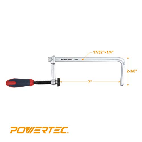 POWERTEC 71409 Quick Screw Guide Rail Clamp for MFT and Guide Rail...