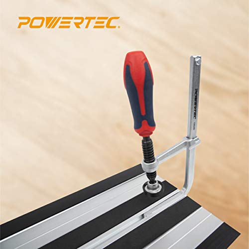 POWERTEC 71409 Quick Screw Guide Rail Clamp for MFT and Guide Rail...