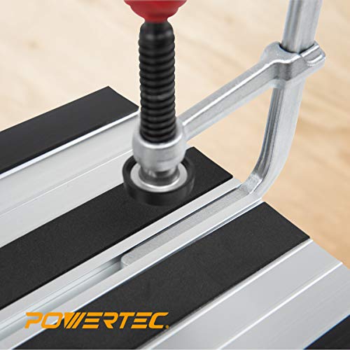 POWERTEC 71409 Quick Screw Guide Rail Clamp for MFT and Guide Rail...