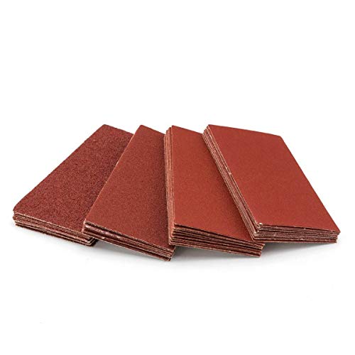 POWERTEC 71435 Hook and Loop Sanding Block w/Sandpaper Grit 40, 8...