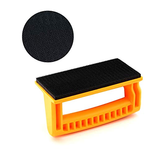 POWERTEC 71435 Hook and Loop Sanding Block w/Sandpaper Grit 40, 8...
