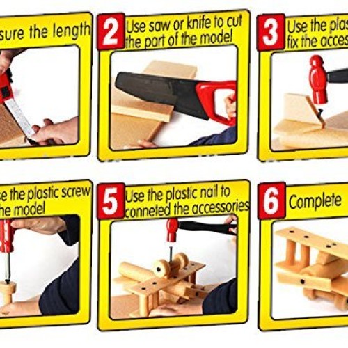 PowerTRC Kids DIY Workshop Kit with Faux Wood & Tools