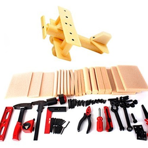 PowerTRC Kids DIY Workshop Kit with Faux Wood & Tools