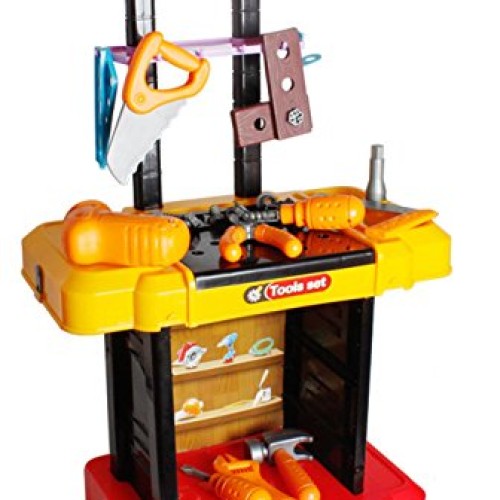 PowerTRC Kids Toy Workshop Tool Bench Play Set