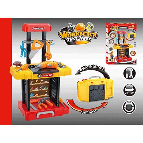 PowerTRC Kids Toy Workshop Tool Bench Play Set