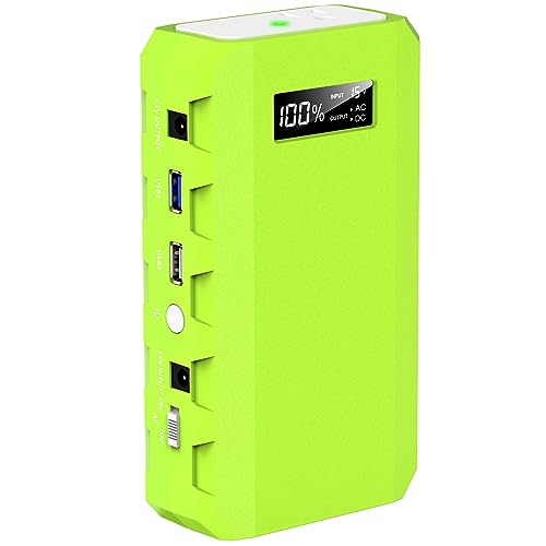 Portable Power Station with AC Outlet, Powkey 65W/110V External Ba...