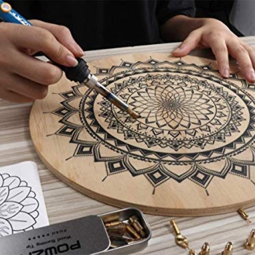 72Pcs Wood Burning Kit for Beginners, Adjustable Professional Wood...