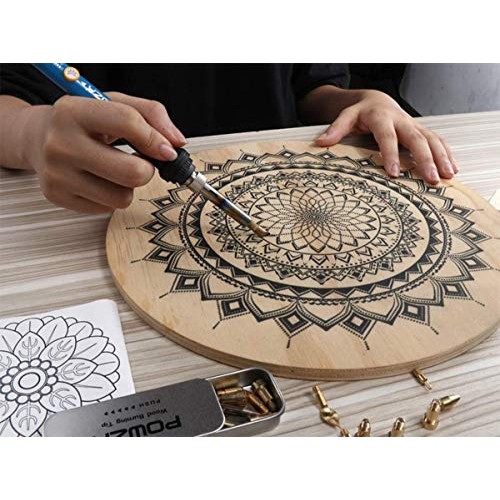 72Pcs Wood Burning Kit for Beginners, Adjustable Professional Wood...