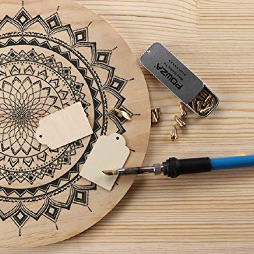 72Pcs Wood Burning Kit for Beginners, Adjustable Professional Wood...