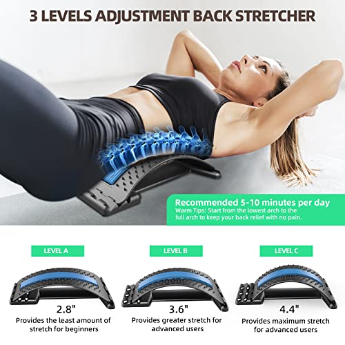 Poxum Back Stretcher for Lower Back Pain Relief, Back Cracker Boar...