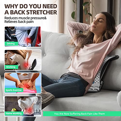 Poxum Back Stretcher for Lower Back Pain Relief, Back Cracker Boar...
