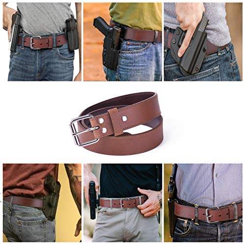 POYOLEE Concealed Carry CCW Leather Belt | Top Grain Leather B...