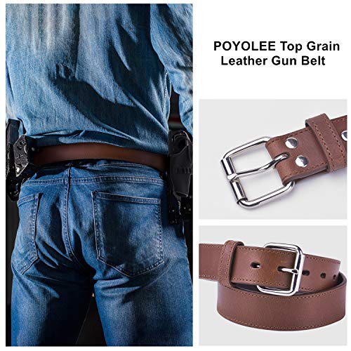 POYOLEE Concealed Carry CCW Leather Belt | Top Grain Leather B...