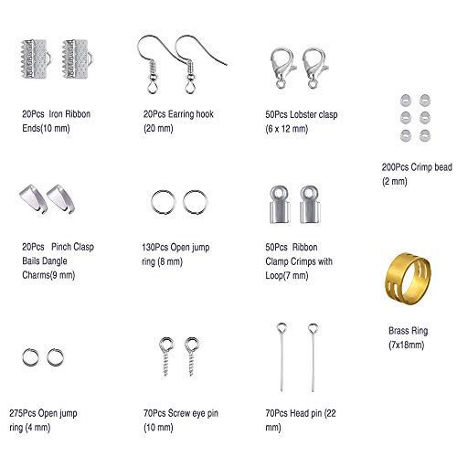 PP OPOUNT Jewelry Findings Set Jewelry Making Kit Jewelry Findings...