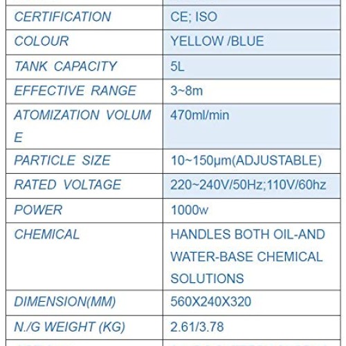 5L ULV Cold Fogger Machine - Disinfectant - Anti-Virus - Poultry V...