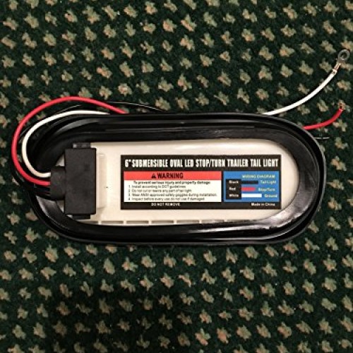 2 Red Trailer Truck LED Sealed RED 6 Oval Stop/Turn/Tail Light ...