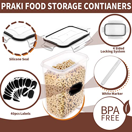 PRAKI Airtight Food Storage Containers Set with Lids - 24 PCS, BPA...
