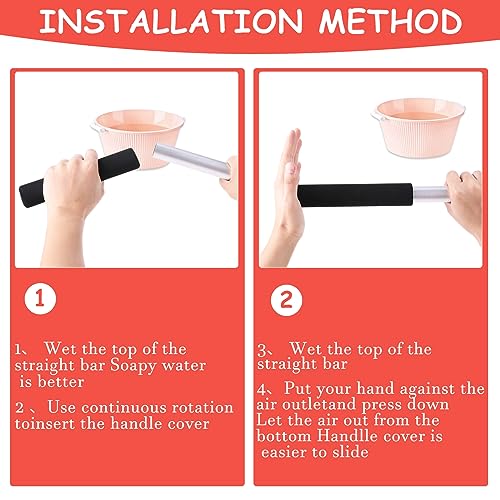 Prasacco 1 Pair Foam Tubing Grips, Comfortable Foam Tubing for Han...