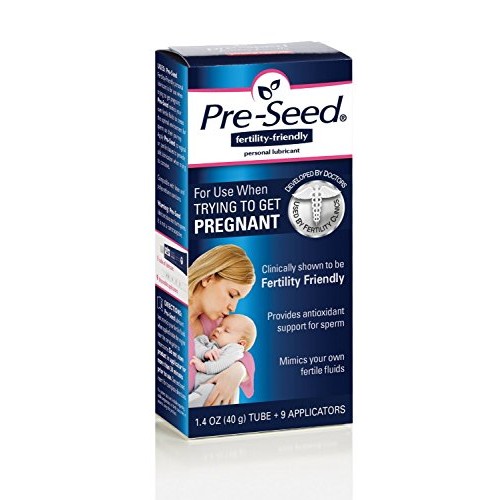 Pre-seed personal lubricant 1.4 oz 1tube + 9 applicators