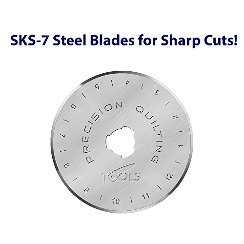 60mm Rotary Cutter Blades Pack of 5 SKS-7 Carbide Tool Steel, Co...