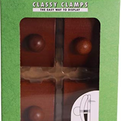 Classy Clamps Wooden Quilt Hangers – 4 Large Clips Dark and Scre...