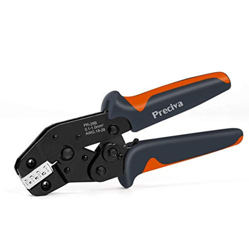 Crimping Tool, Preciva SN-28B Self-Adjusting Ratcheting Crimper To...