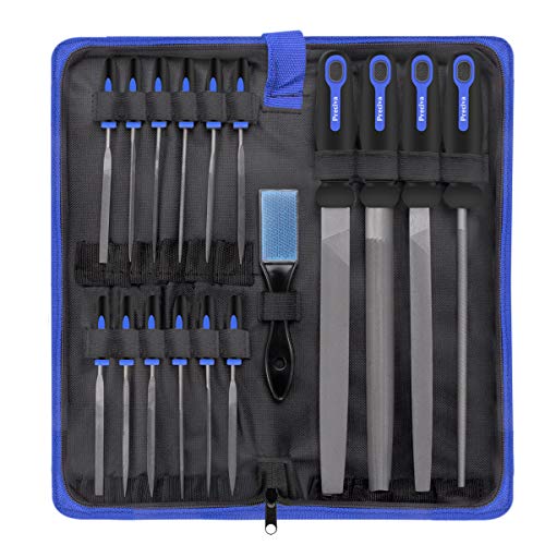 Preciva 16PCS File Set, High Carbon Steel Multipurpose File Set in...