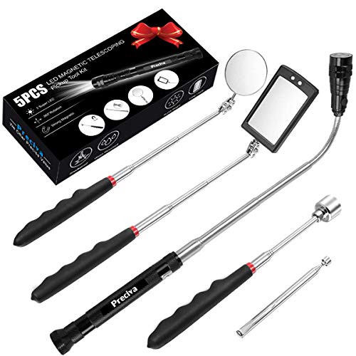 Preciva 5PCS Magnetic Telescoping Pick-up Tool Kit with 15lb/1lb P...